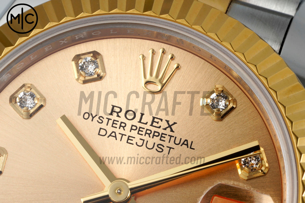 DateJust 31mm Ladies 278273 Fluted Bezel SS/YG Yellow Gold Diamonds Dial on Jubilee Bracelet – Premium Edition
