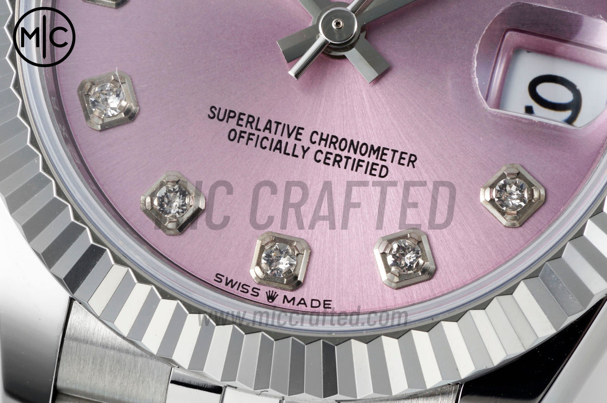 DateJust 31mm Ladies 278274 SS 904L Steel Pink Diamonds Dial on Jubilee Bracelet – Premium Edition