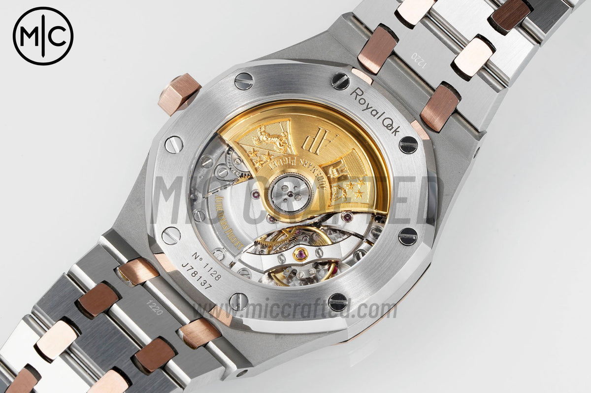 Royal Oak 41mm 15400 SS/RG White Textured Dial on SS/RG Bracele – Premium Edition