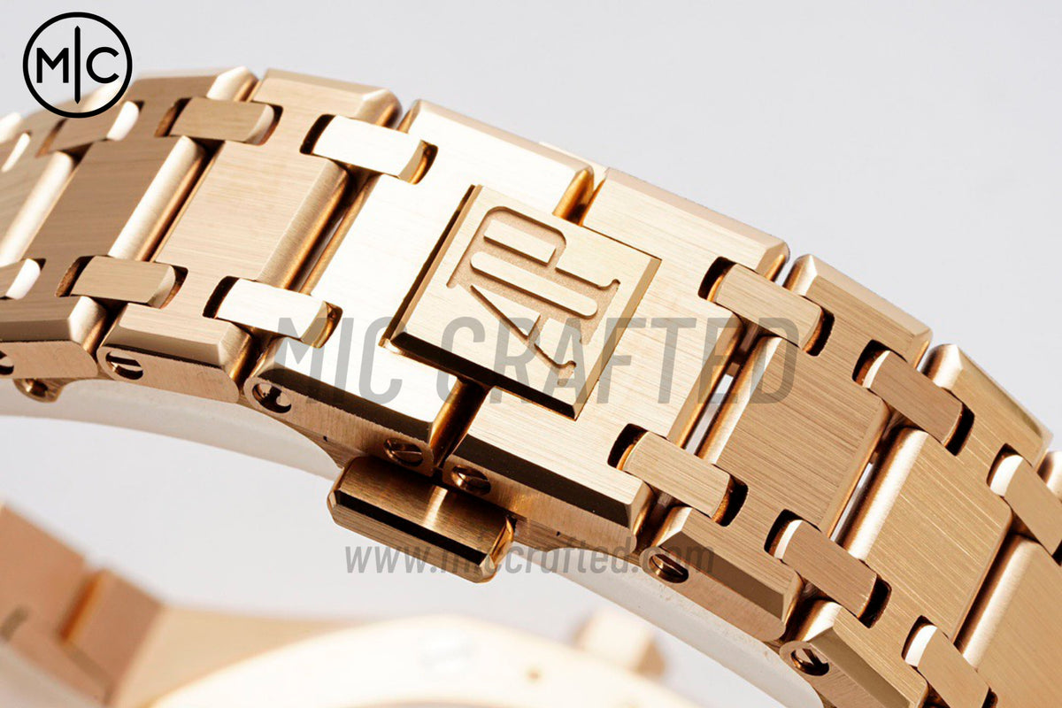 Royal Oak 39mm 16202 "50th Anniversary" RG Gray Textured Dial on RG Bracelet – Premium Edition