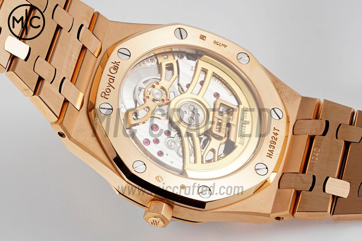 Royal Oak 39mm 16202 "50th Anniversary" RG Gray Textured Dial on RG Bracelet – Premium Edition
