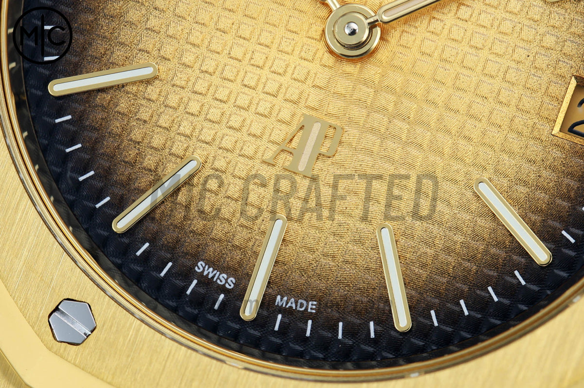 Royal Oak 39mm 16202 YG Smoked Dial on YG Bracelet – Premium Edition