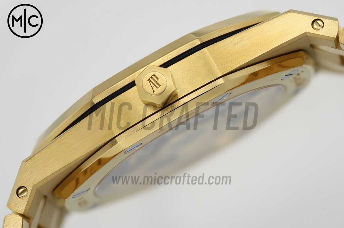 Royal Oak 39mm 16202 YG Smoked Dial on YG Bracelet – Premium Edition