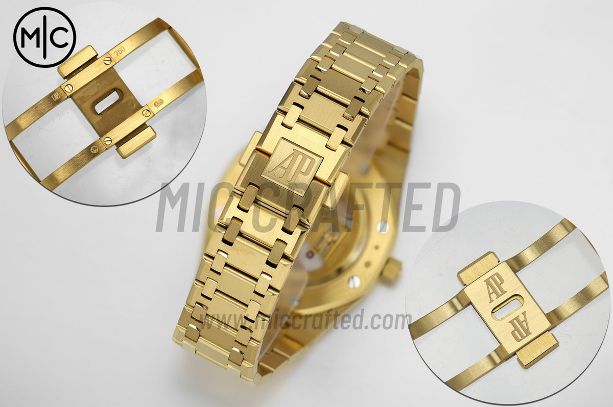 Royal Oak 39mm 16202 YG Smoked Dial on YG Bracelet – Premium Edition