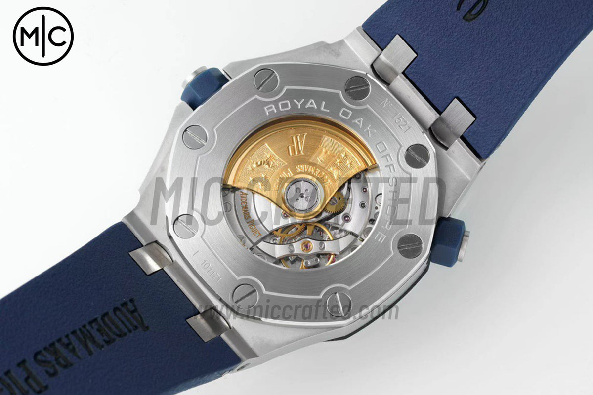 皇家橡樹 Offshore Diver 15710 藍色錶盤搭配藍色橡膠錶帶 - 尊貴版