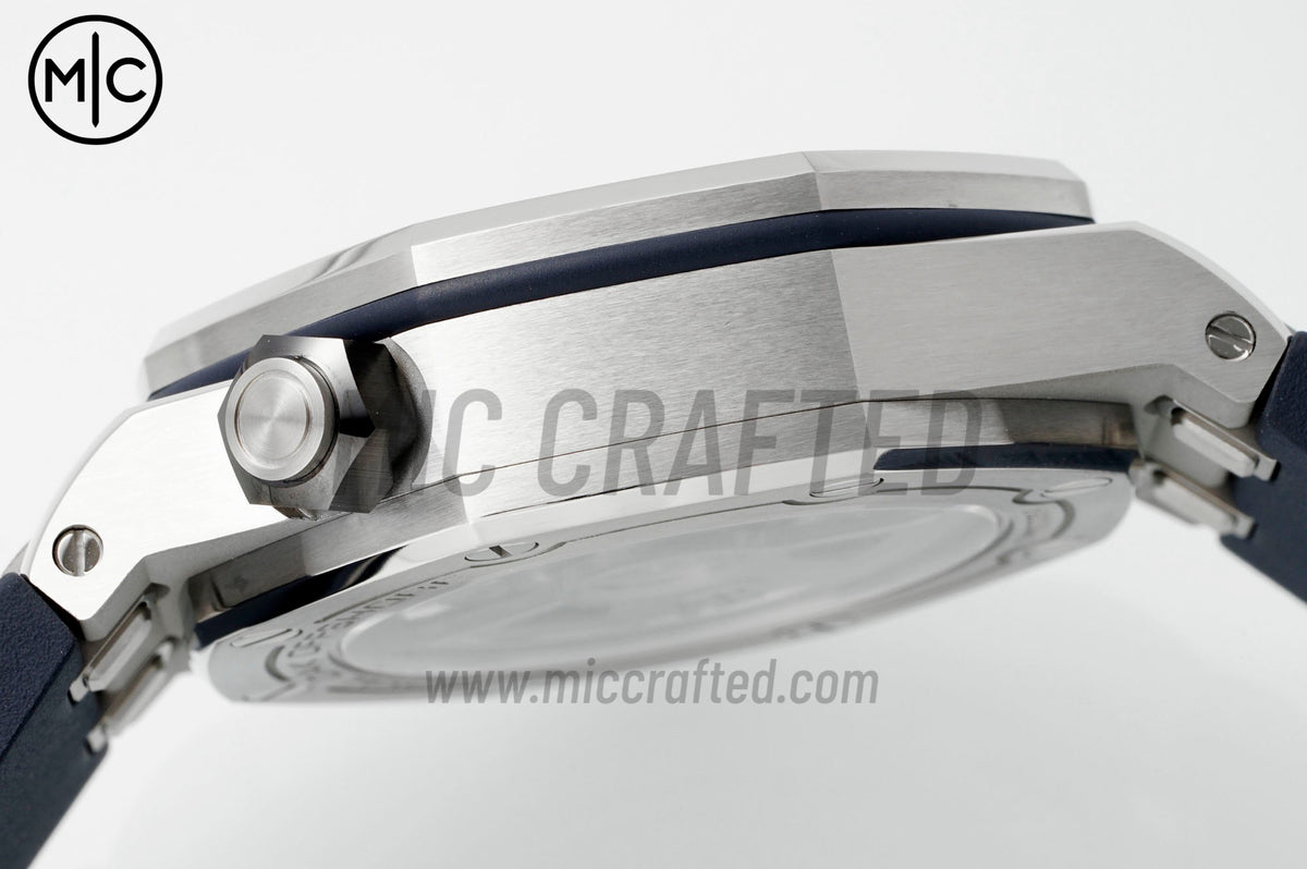 Royal Oak Offshore Diver 15720 42mm SS Blue Dial on Blue Rubber Strap – Premium Edition