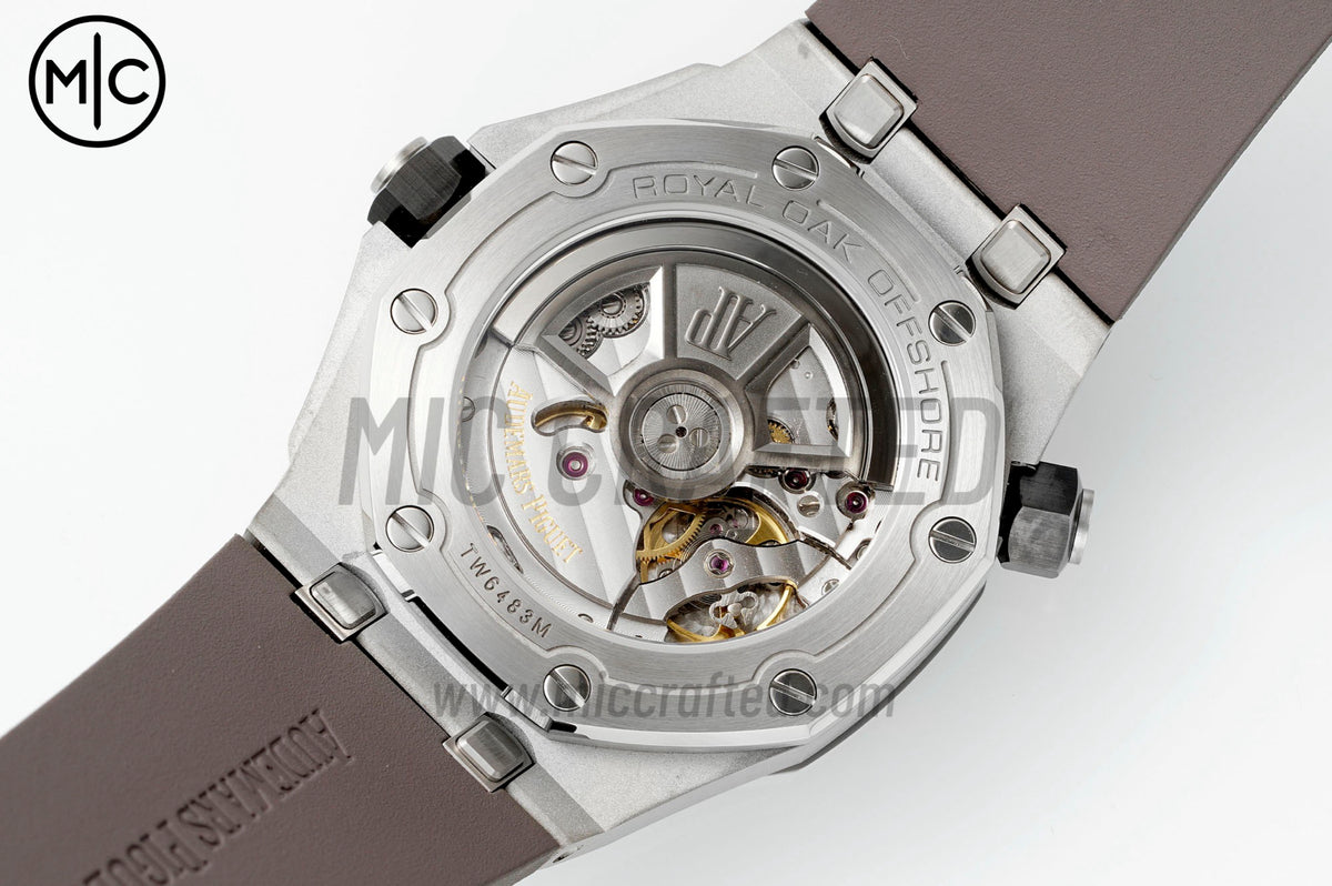 Royal Oak Offshore Diver 15720 42mm SS Gray Dial on Gray Rubber Strap – Premium Edition