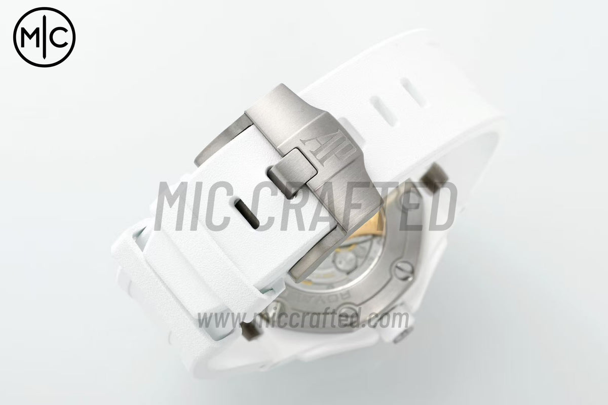 Royal Oak Offshore Diver 15707 White Ceramic – Premium Edition