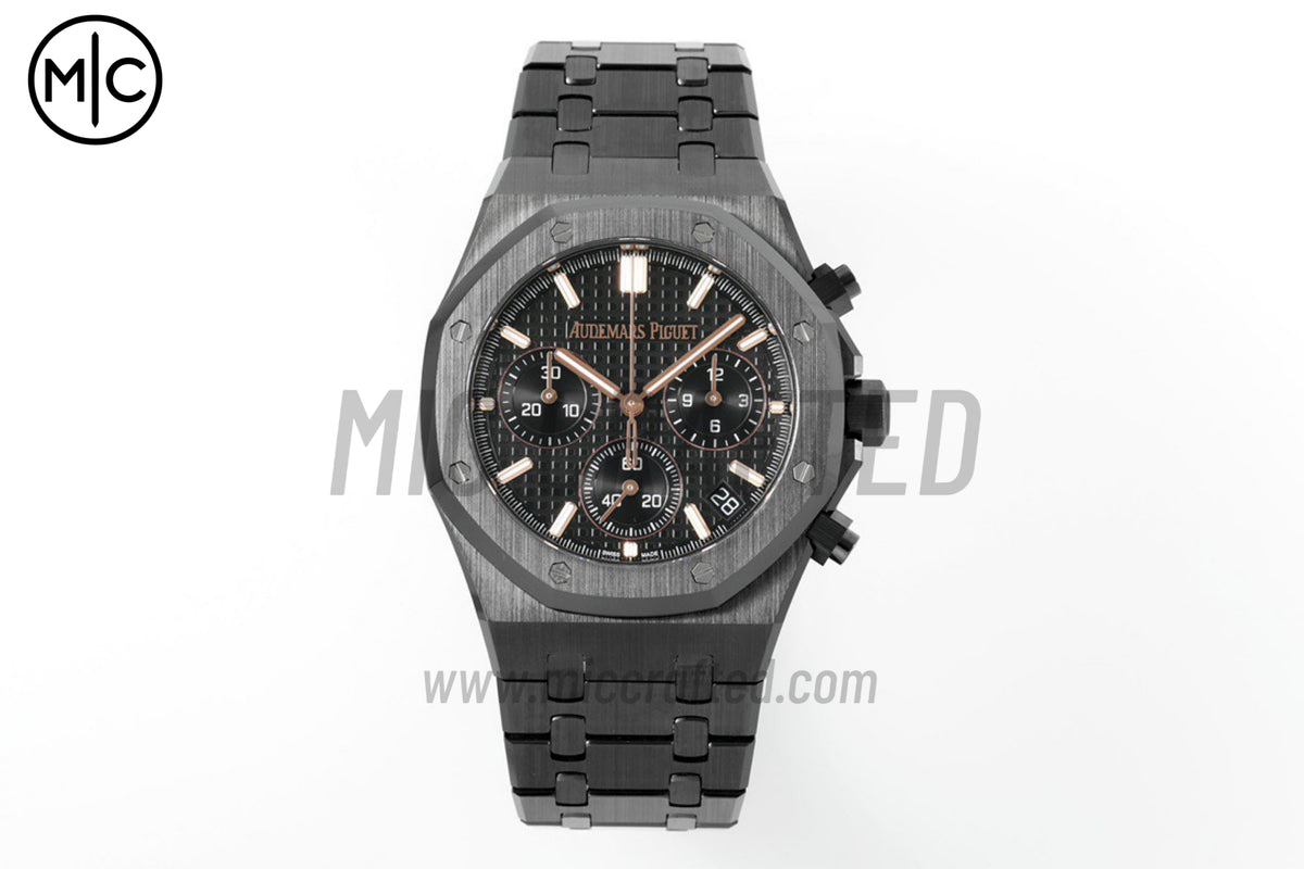 Royal Oak Chrono 41mm 26240 Black Ceramic on Ceramic Bracelet – Premium Edition
