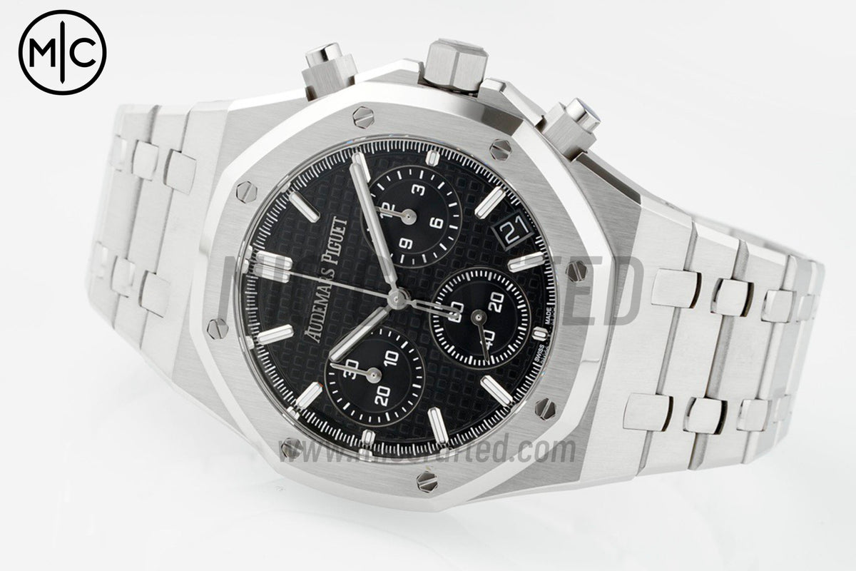 Royal Oak Chrono 26240 SS Black Dial on SS Bracelet – Premium Edition