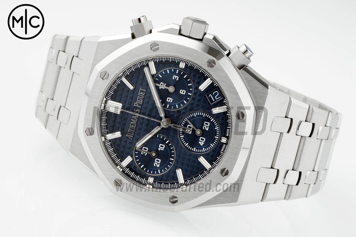 Royal Oak Chrono 41mm 26240 SS Blue Dial on SS Bracelet – Premium Edition