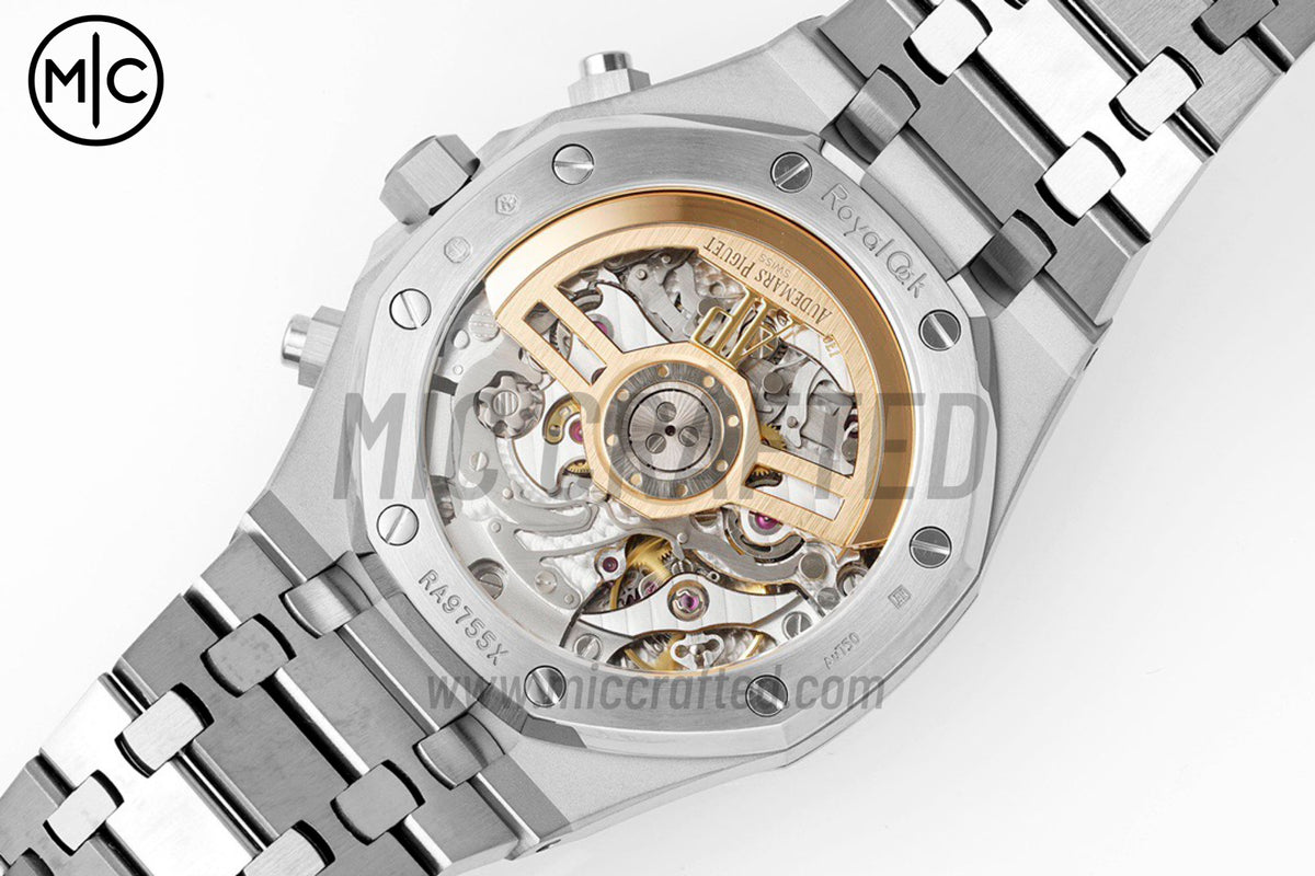 Royal Oak Chrono 41mm 26240 Frosted SS Ice Blue Dial on Bracelet – Premium Edition