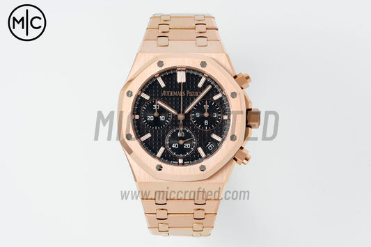Royal Oak Chrono 41mm 26240 RG Black Dial on RG Bracelet – Premium Edition
