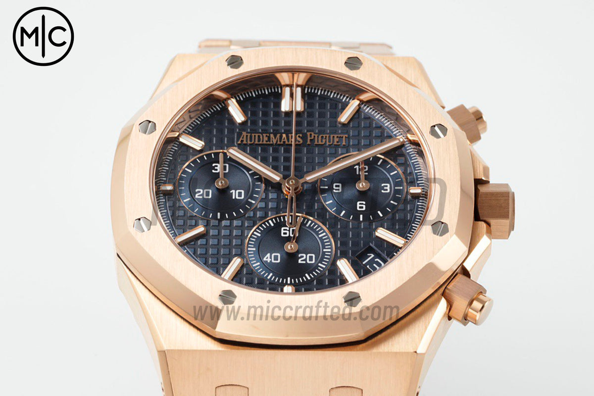 Royal Oak Chrono 41mm 26240 RG Blue Dial on RG Bracelet – Premium Edition