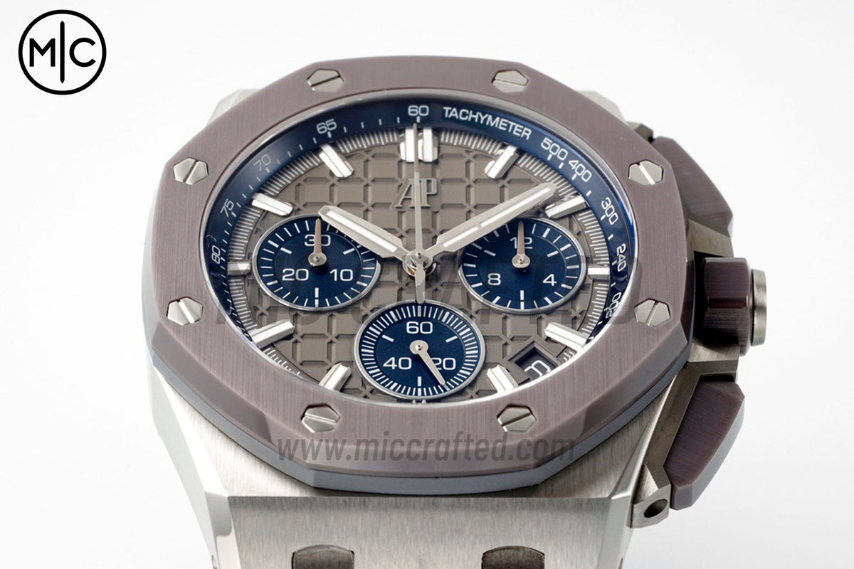 Royal Oak Offshore 43mm 26420IO Gray Dial on Rubber Strap – Premium Edition
