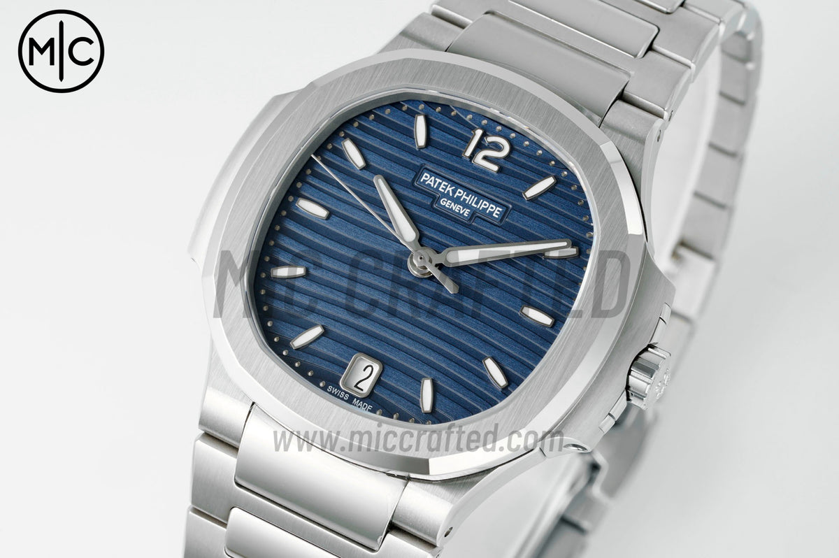 Nautilus 7118 35.2mm Ladies Blue Dial on Bracelet – Premium Edition