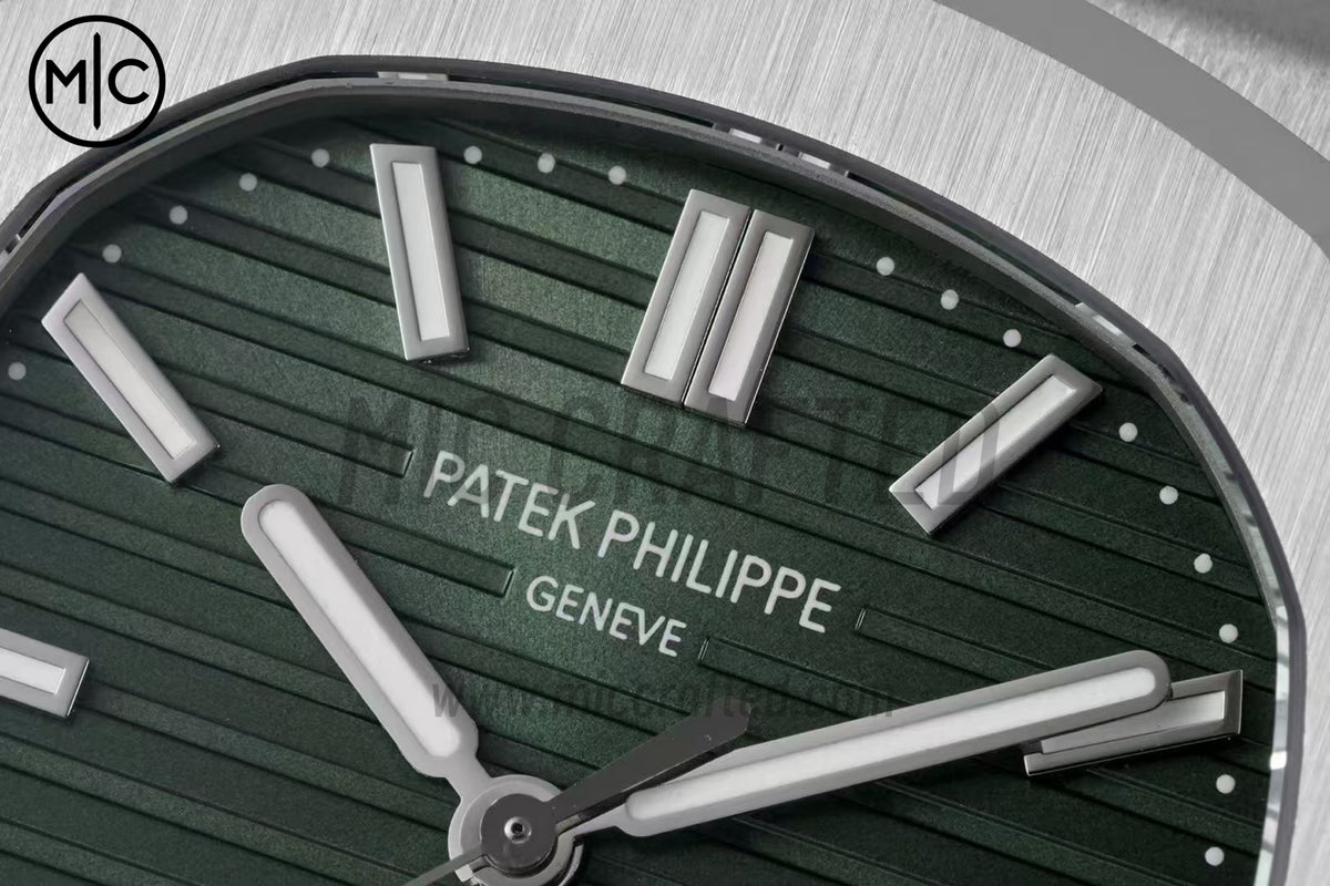Nautilus 5711 40mm Green Textured Dial on SS Bracelet – Premium Edition