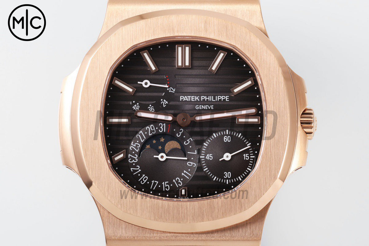 Nautilus 5712 40mm RG Brown Dial on Brown Leather Strap – Premium Edition