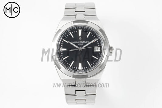 Overseas 4500V 41mm SS Black Dial on SS Bracelet – Premium Edition