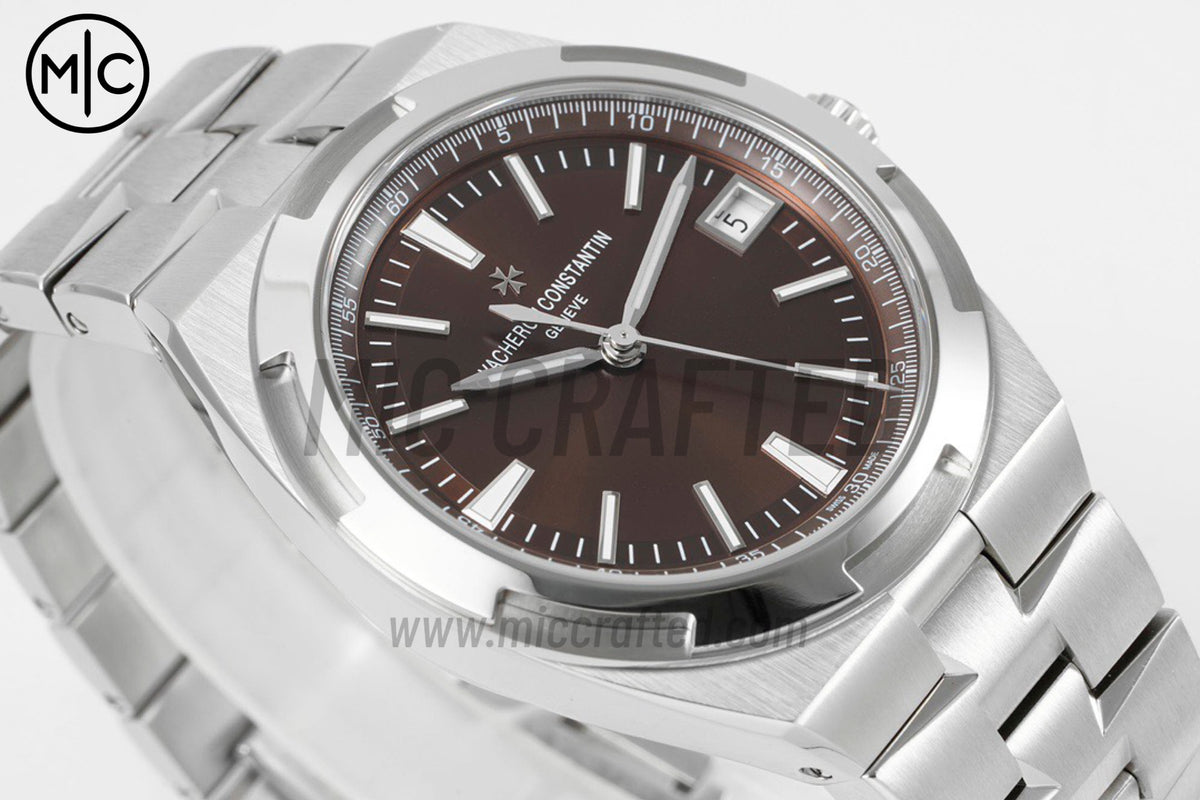 Overseas 4500V 41mm SS Brown Dial on SS Bracelet – Premium Edition