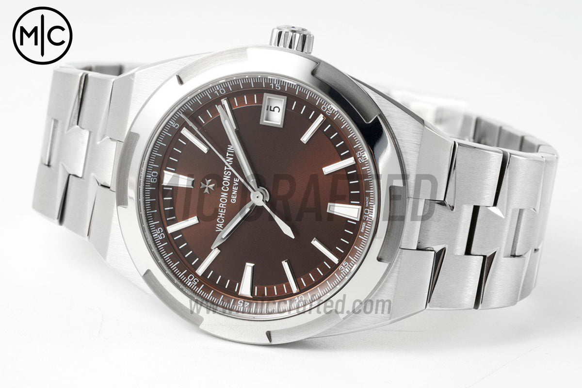 Overseas 4500V 41mm SS Brown Dial on SS Bracelet – Premium Edition
