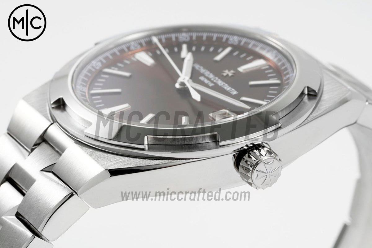 Overseas 4500V 41mm SS Brown Dial on SS Bracelet – Premium Edition