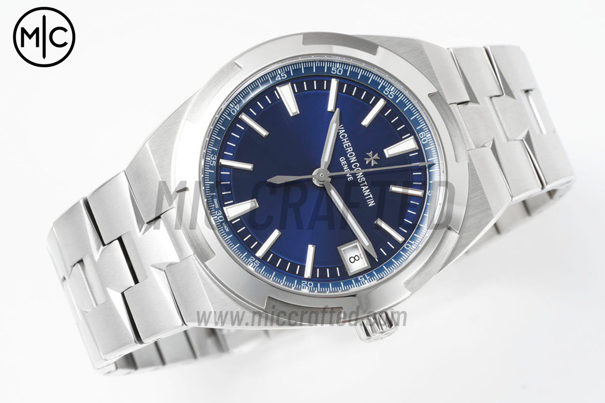 Overseas 4500V 41mm SS Blue Dial on SS Bracelet – Premium Edition