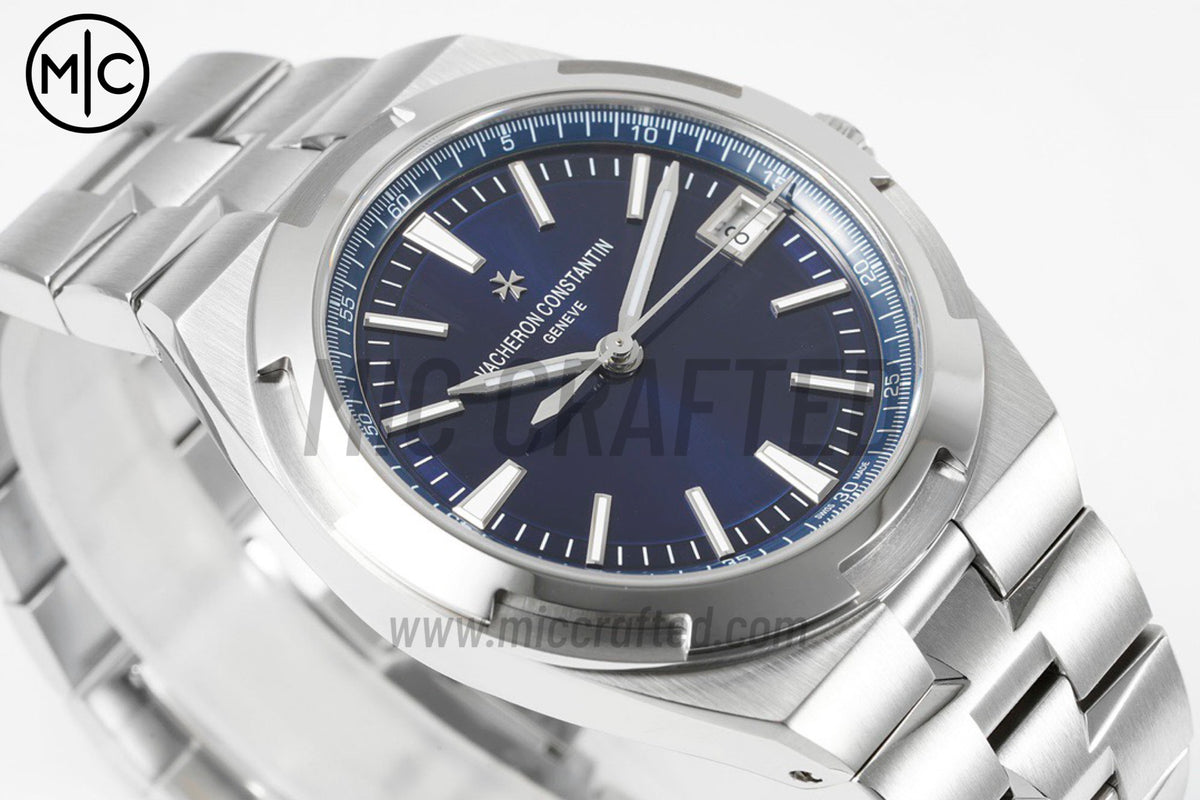 Overseas 4500V 41mm SS Blue Dial on SS Bracelet – Premium Edition