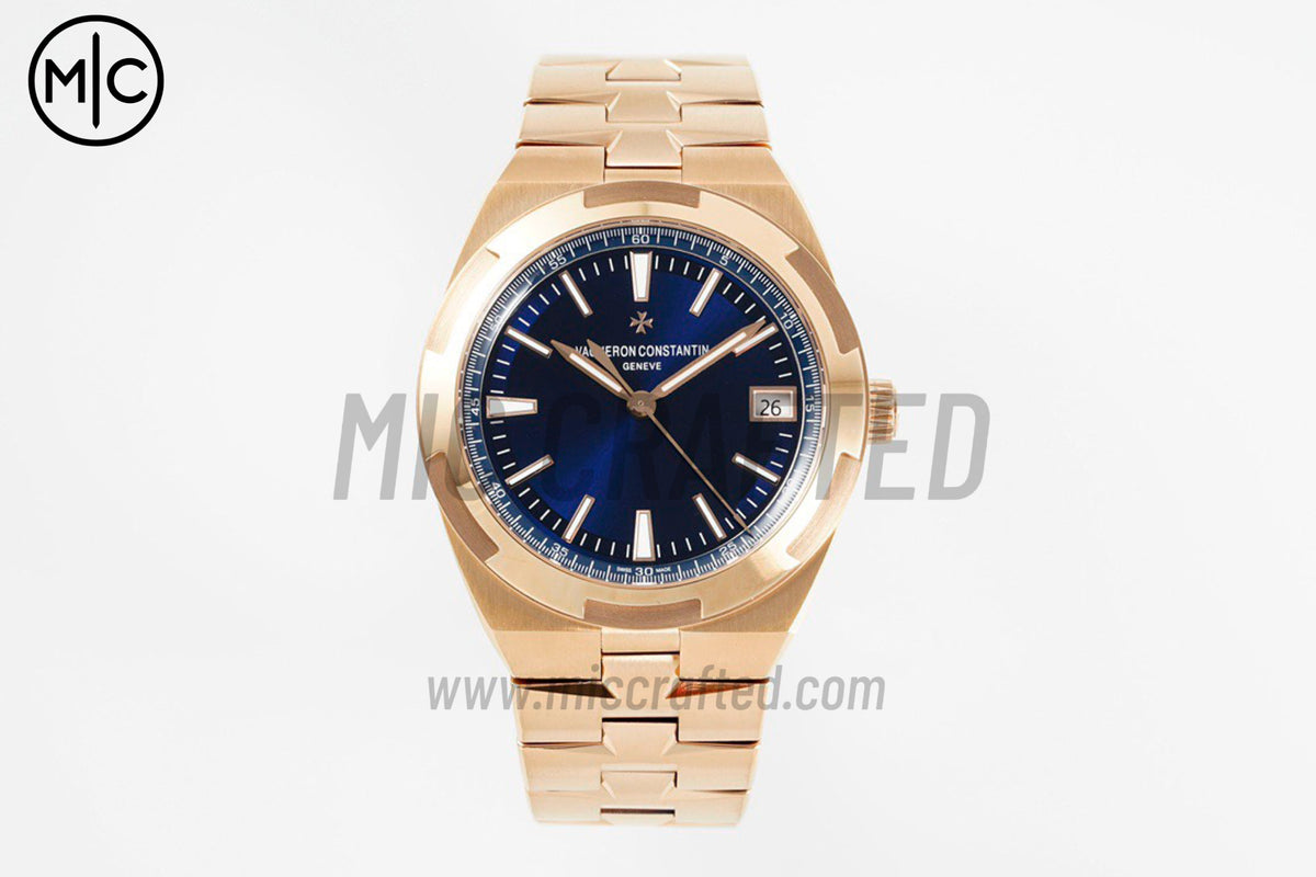 Overseas 4500V 41mm RG Blue Dial on RG Bracelet – Premium Edition