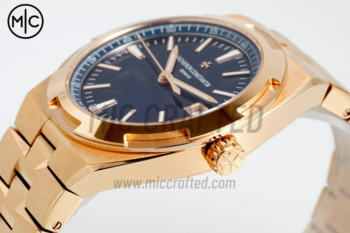 Overseas 4500V 41mm RG Blue Dial on RG Bracelet – Premium Edition