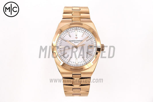 Overseas 4500V 41mm RG Silver Dial on RG Bracelet – Premium Edition
