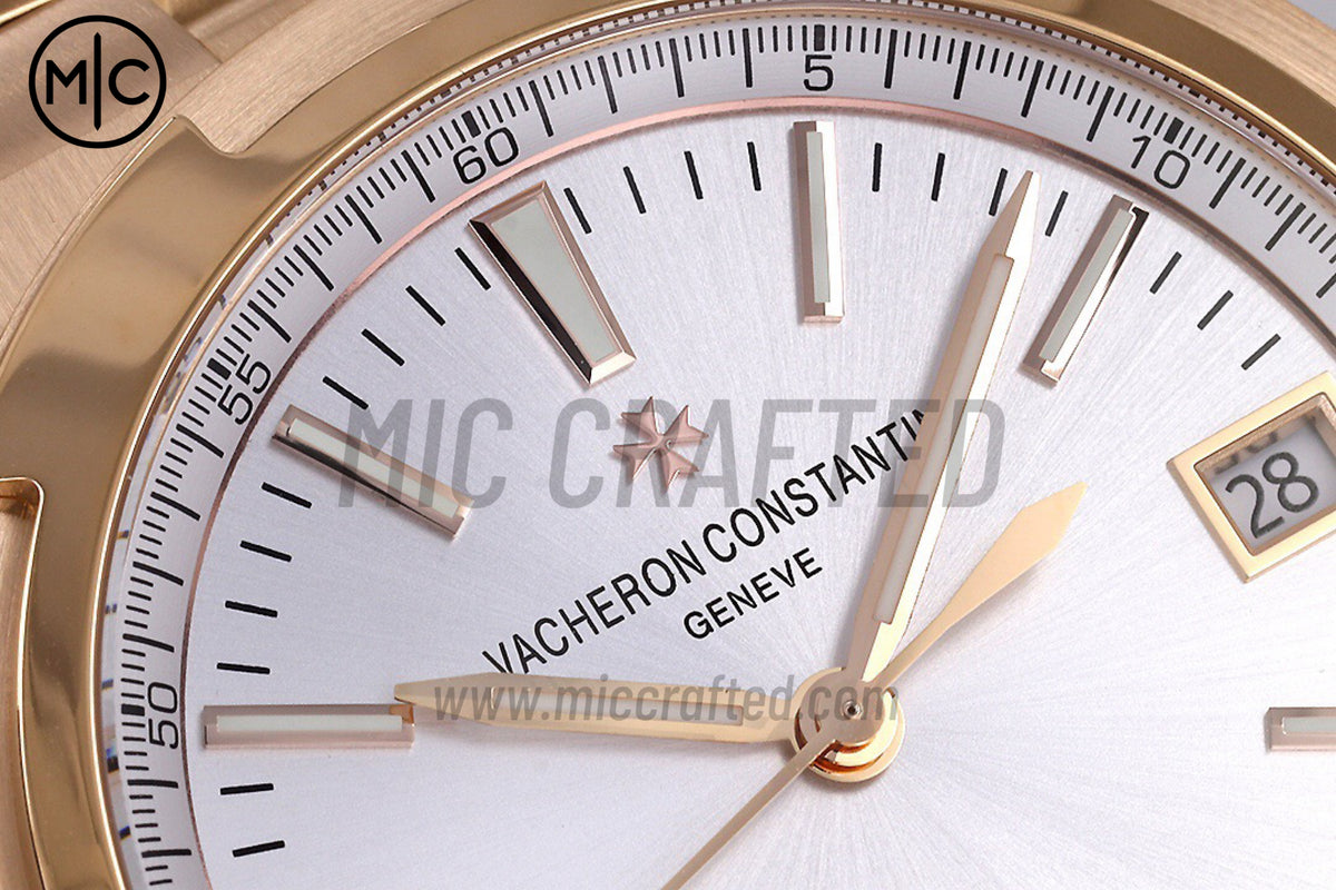 Overseas 4500V 41mm RG Silver Dial on RG Bracelet – Premium Edition