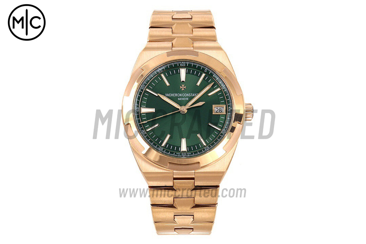Overseas 4500V 41mm RG Green Dial on RG Bracelet – Premium Edition