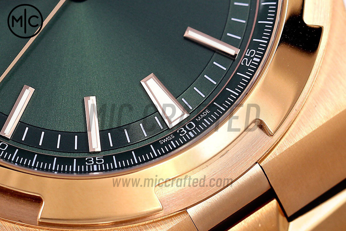 Overseas 4500V 41mm RG Green Dial on RG Bracelet – Premium Edition