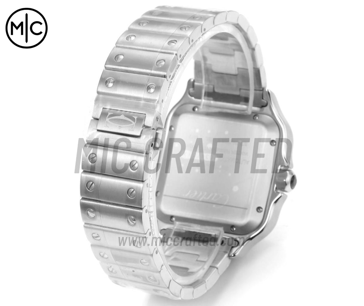 Santos De Cartier 40mm 棕色錶盤配 SS SmartLinks 錶鏈 - 尊享版