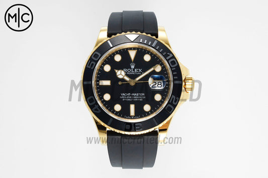 Yacht-Master 42mm 226658 YG 3D Black Ceramic Bezel on Oysterflex Strap – Premium Edition
