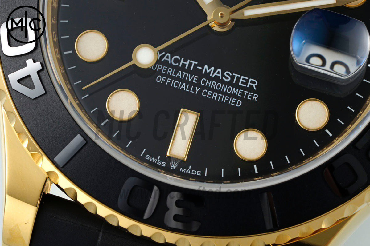 Yacht-Master 42mm 226658 YG 3D Black Ceramic Bezel on Oysterflex Strap – Premium Edition
