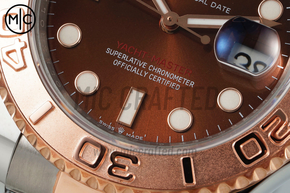 Yacht-Master 126621 SS/RG Brown Dial On SS/RG Bracelet – Premium Edition