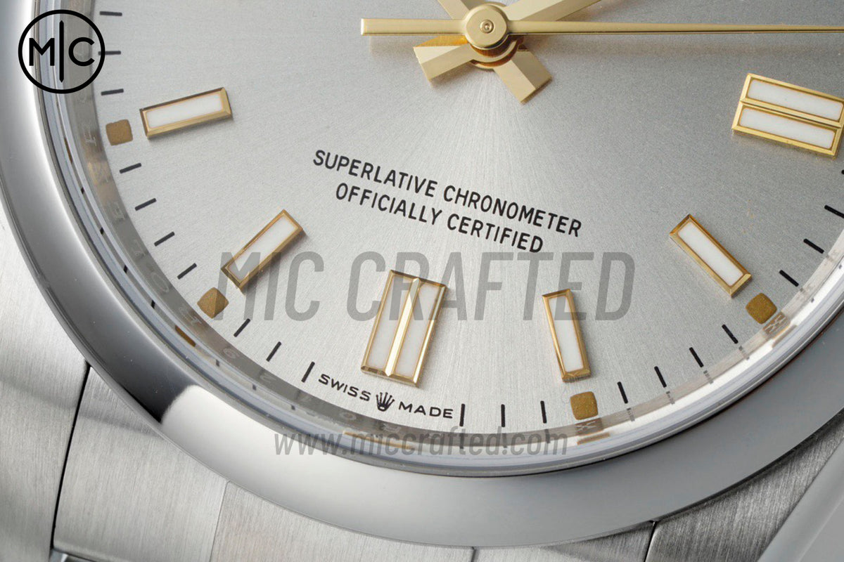 Oyster Perpetual 41mm 124300 904L Steel Silver Dial – Premium Edition