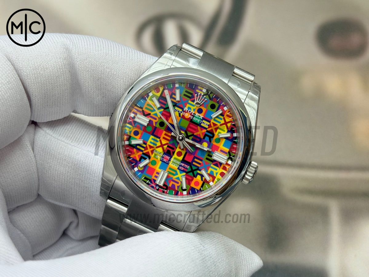 Oyster Perpetual 41mm 134300 904L Steel Multicoloured Dial – Premium Edition