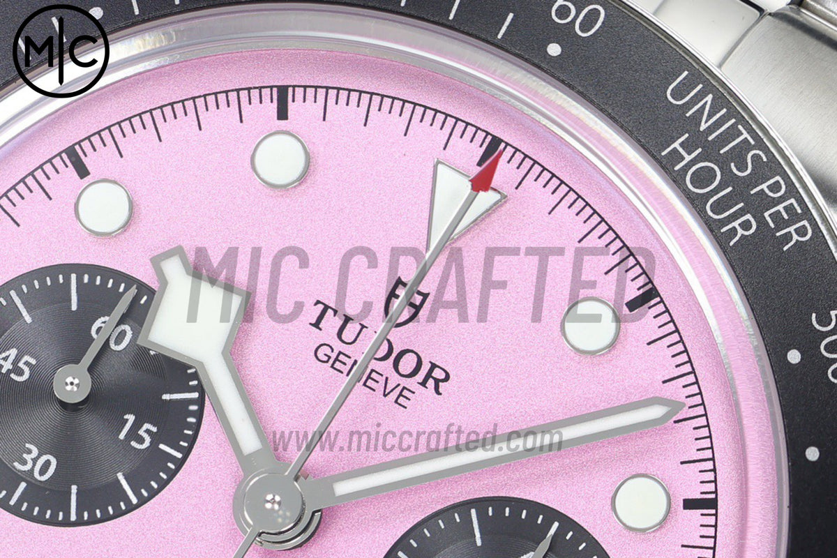 Black Bay Chrono 41mm SS Pink Dial on SS Bracelet – Premium Edition