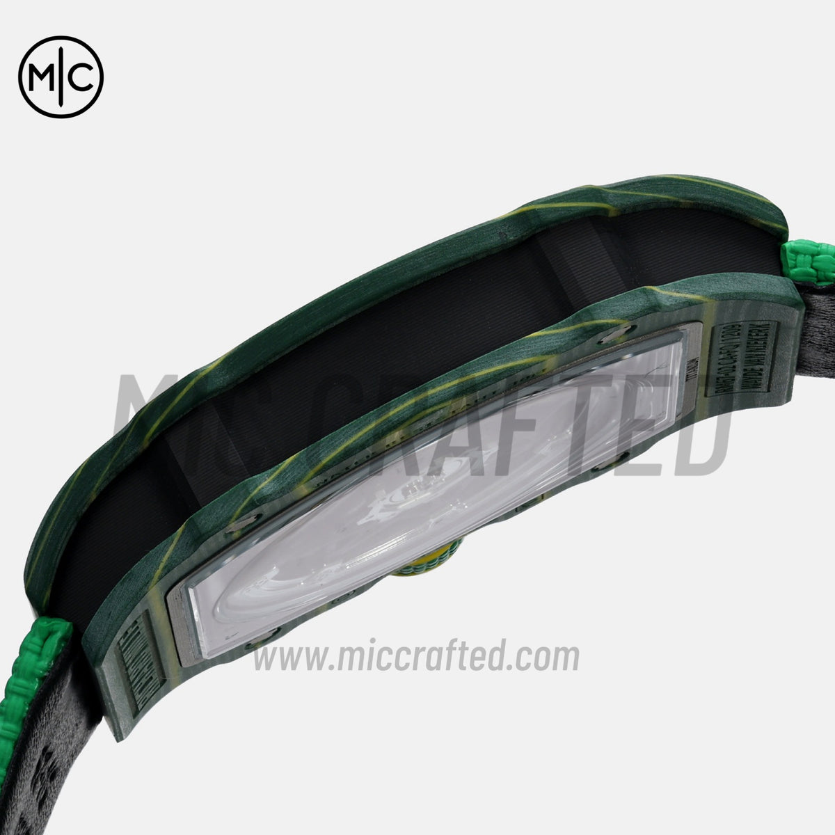 RM67-02 Green NTPT Brazil Blue/Red/Green Skeleton Dial on Nylon strap – Handcrafted Version