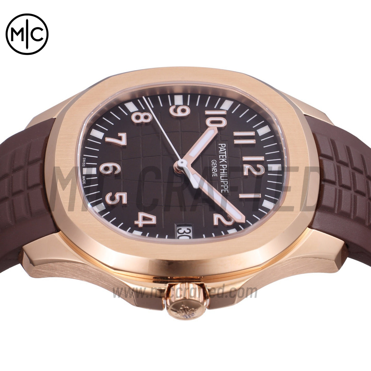 Aquanaut 5167 40mm RG Brown Dial on Brown Rubber Strap – Premium Edition
