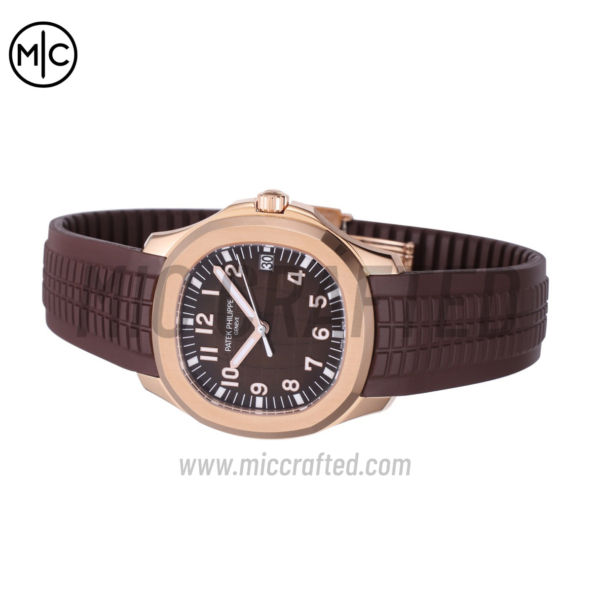 Aquanaut 5167 40mm RG Brown Dial on Brown Rubber Strap – Premium Edition