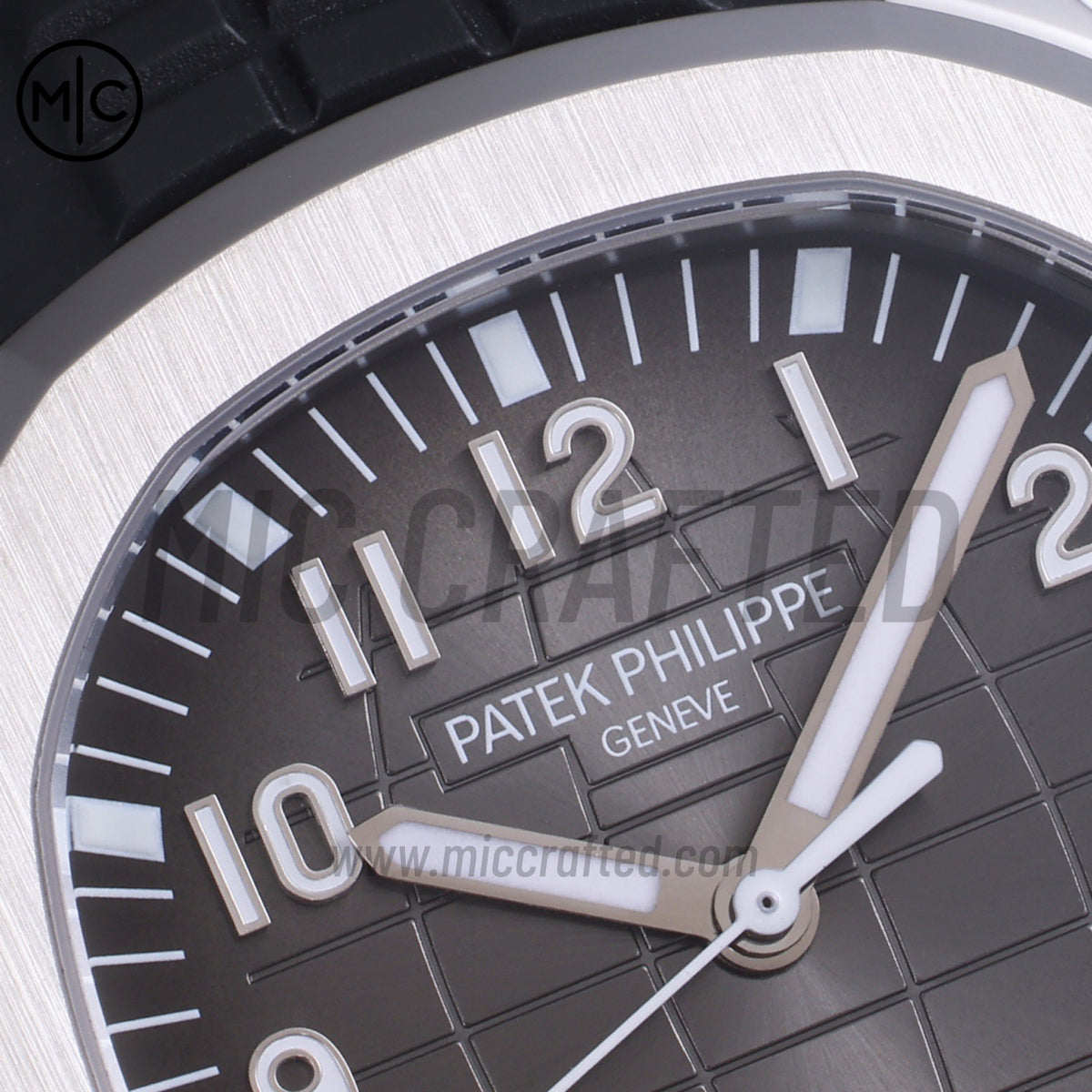 Aquanaut 5167 40mm SS Gray Dial on Black Rubber Strap – Premium Edition