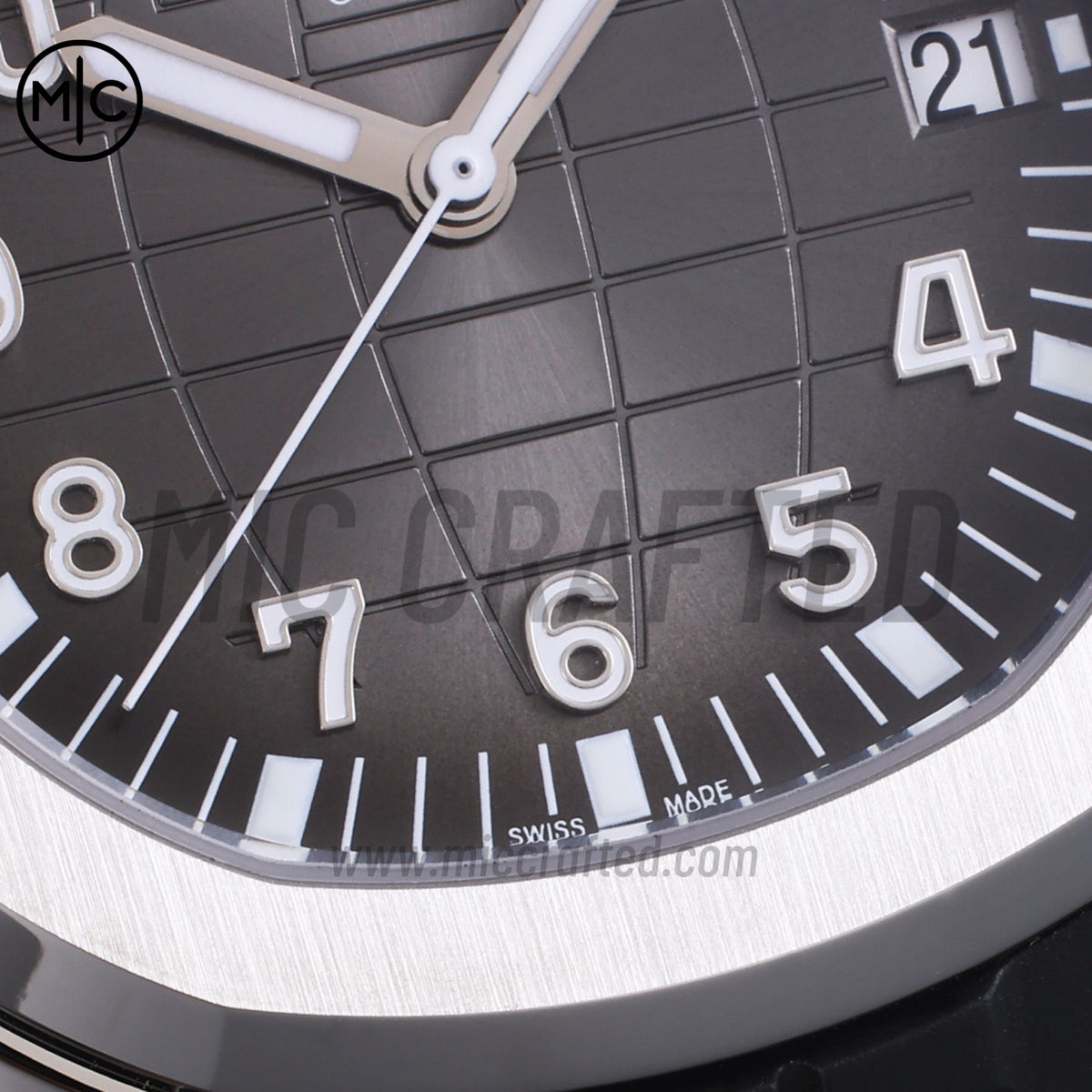 Aquanaut 5167 40mm SS Gray Dial on Black Rubber Strap – Premium Edition
