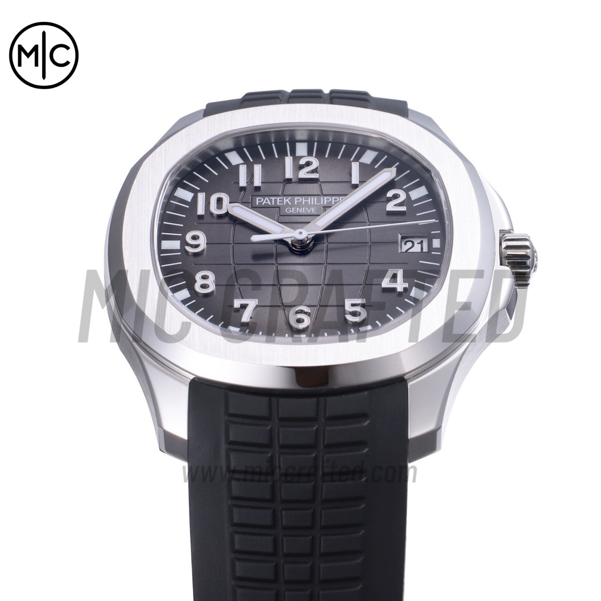Aquanaut 5167 40mm SS Gray Dial on Black Rubber Strap – Premium Edition