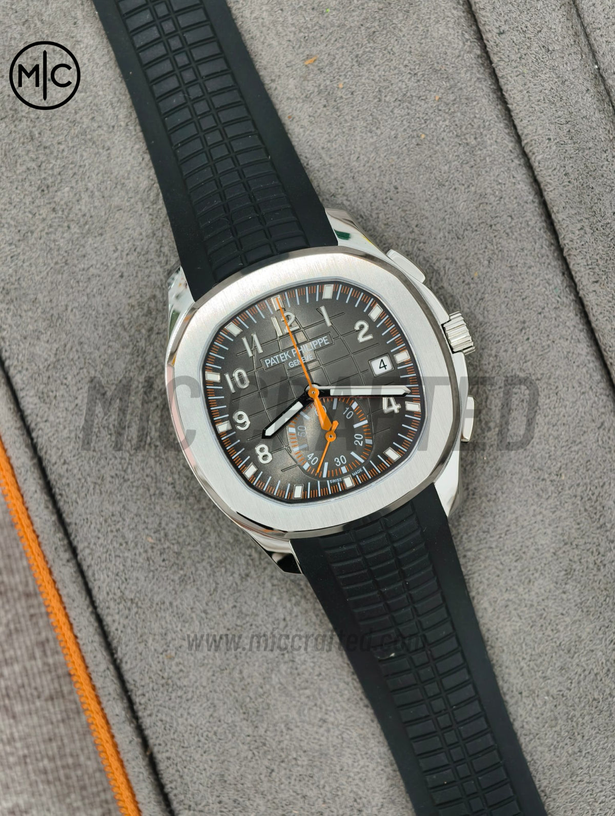 Aquanaut 5968 SS Gray Dial on Black Rubber Strap – Premium Edition