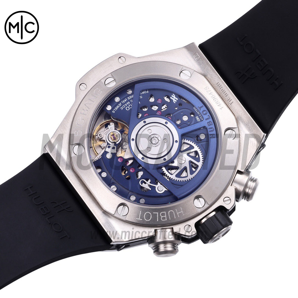Big Bang Unico 42mm SS Skeleton Dial on Blue Rubber Strap – Premium Edition
