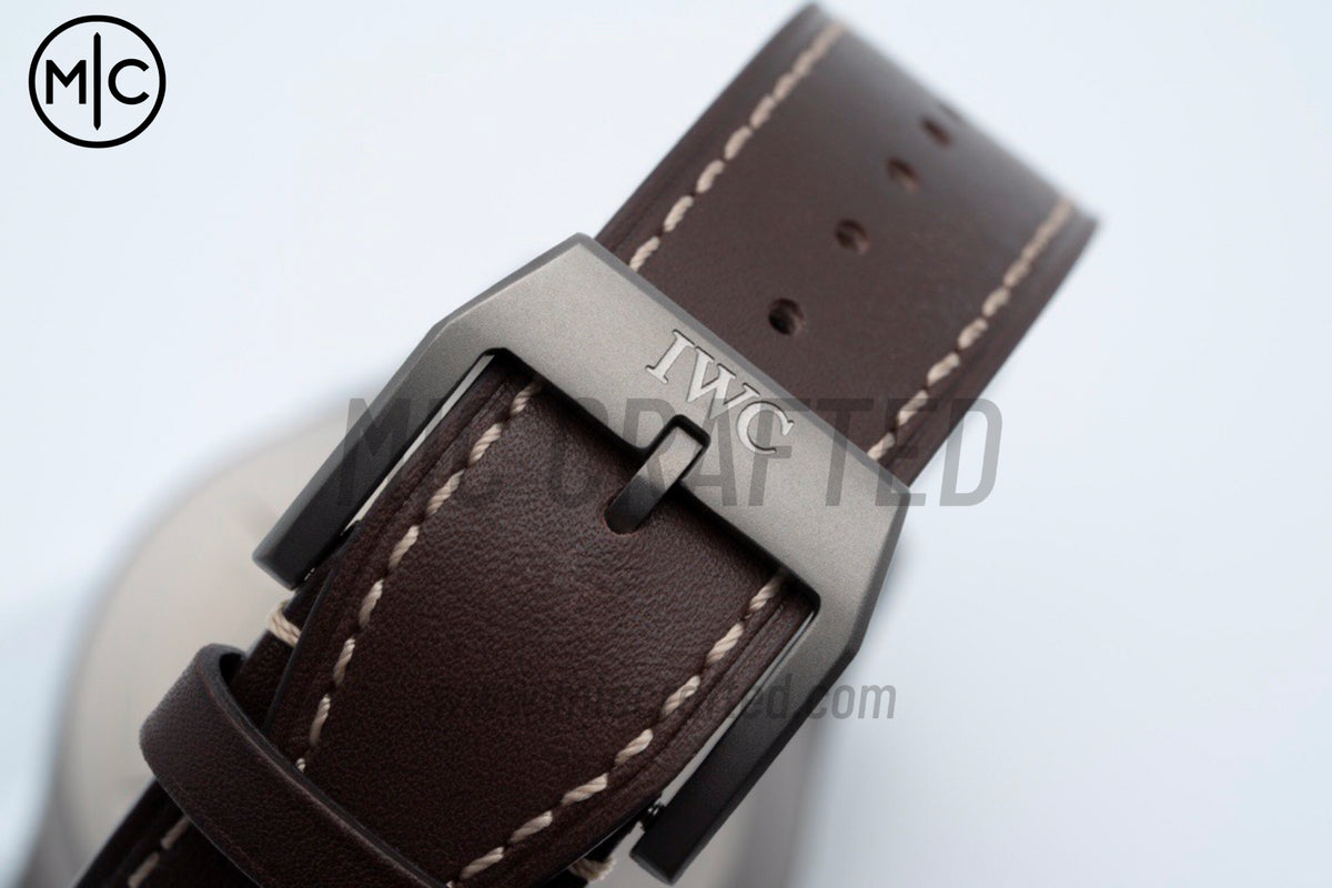 Mark XVIII Titanium Black Dial on Brown Leather Strap – Premium Edition